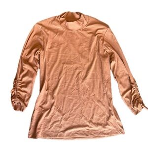 Columbia long sleeve orange ribbed top